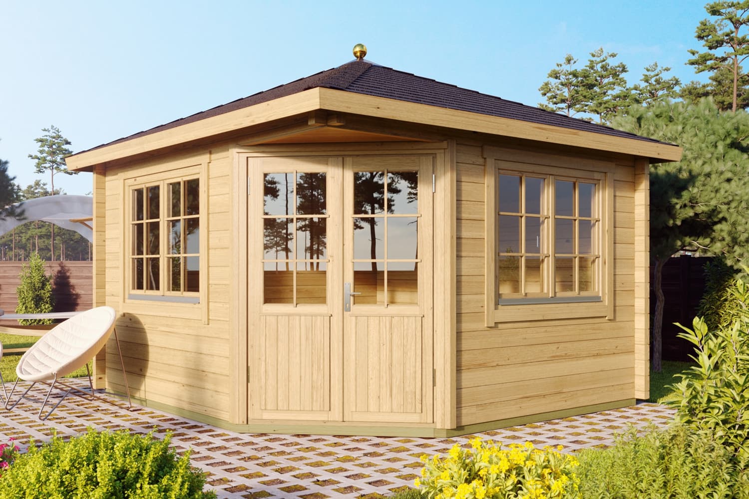5-Eck Gartenhäuser
