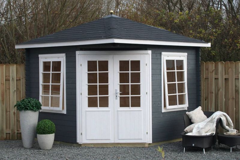 5-Eck Gartenhaus Modell Madrid