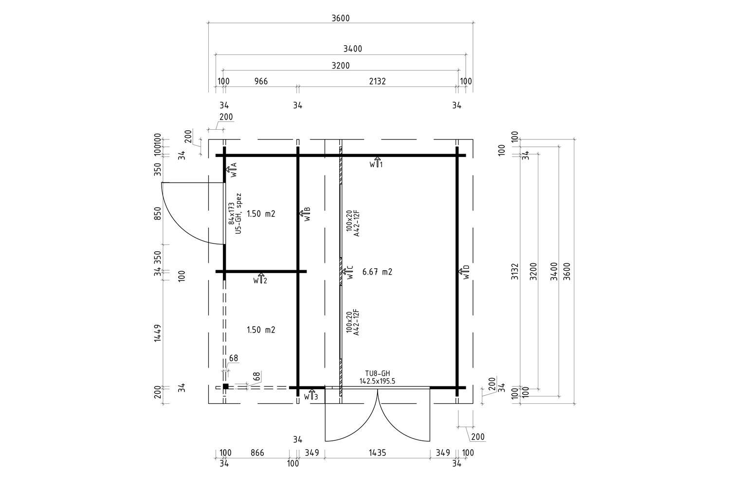 Gerätehaus Modell Nordic Combi