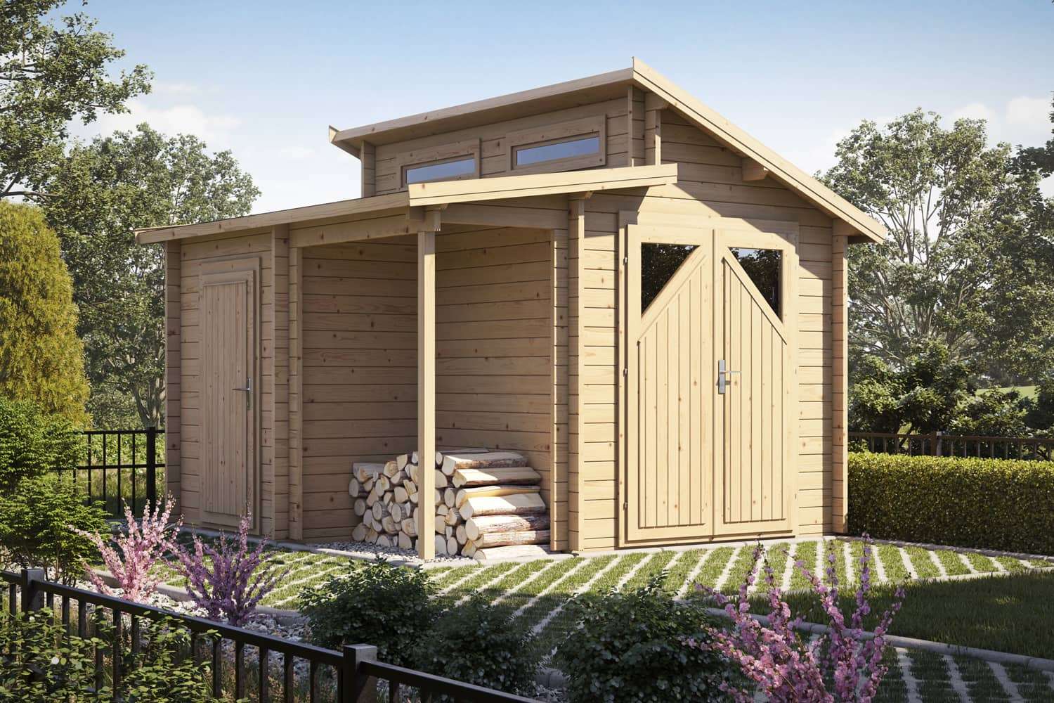 Gerätehaus Modell Nordic Combi