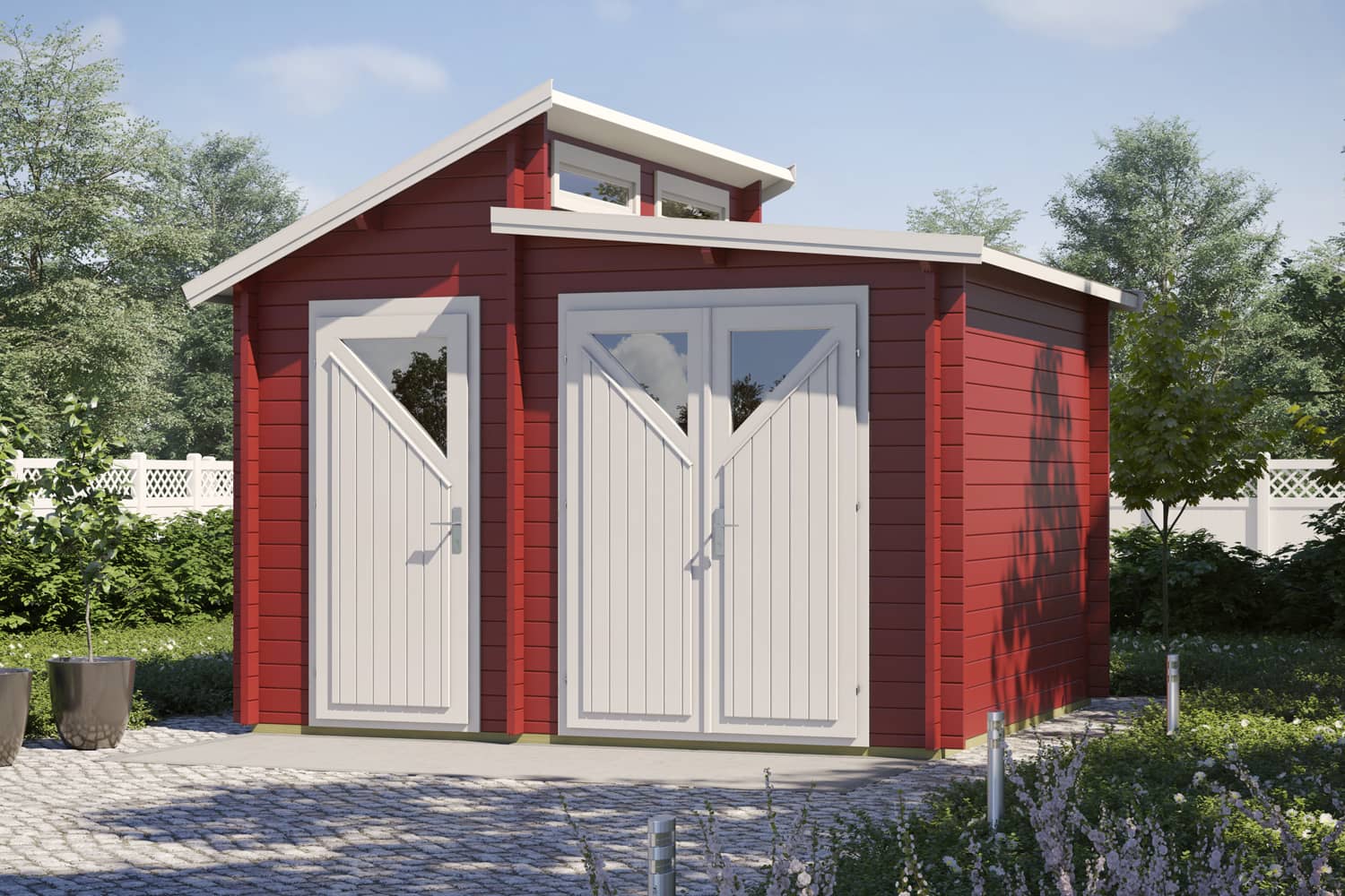 Gerätehaus Modell Nordic Duo