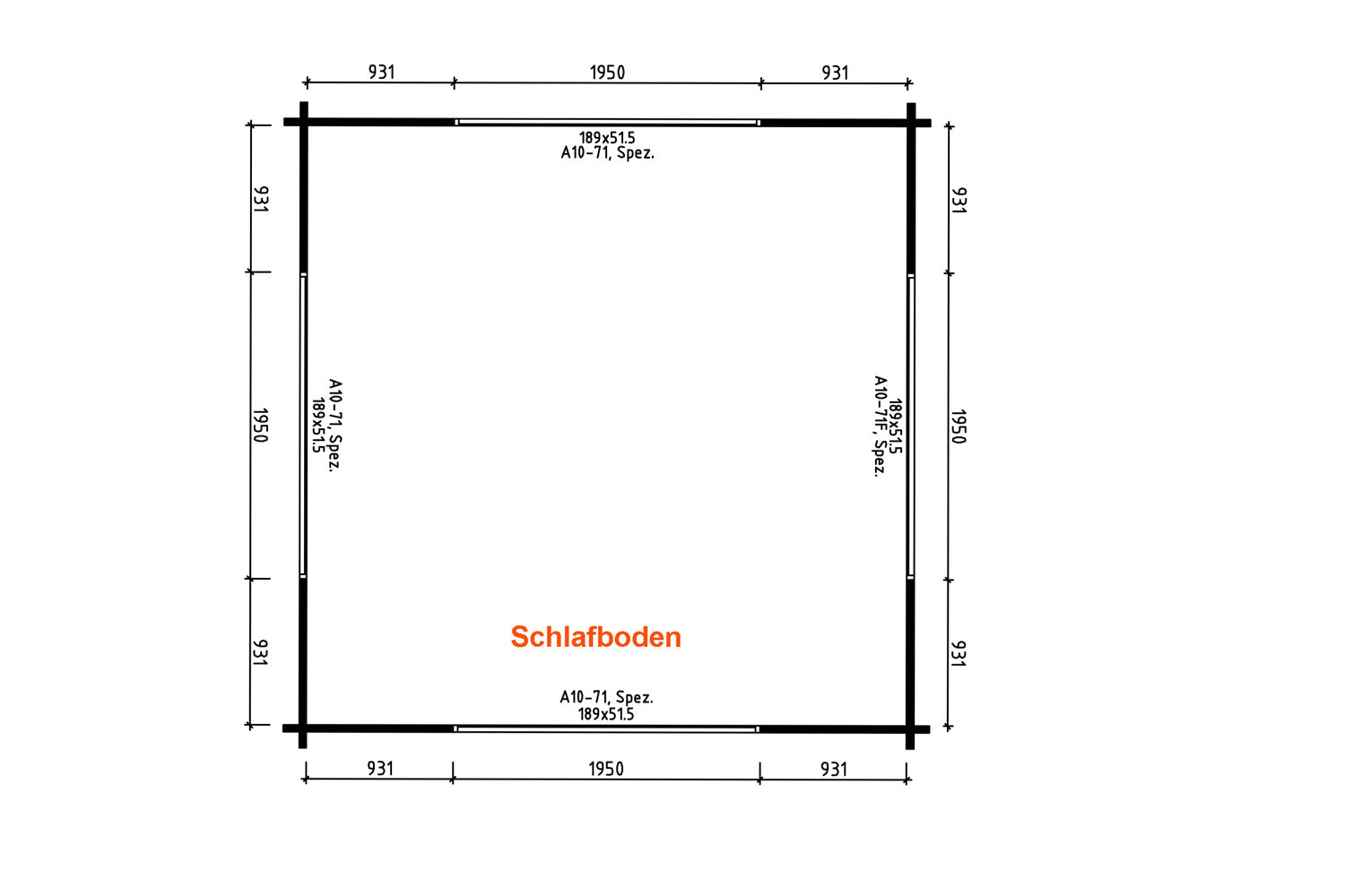 Gartenhaus Modell Olymp