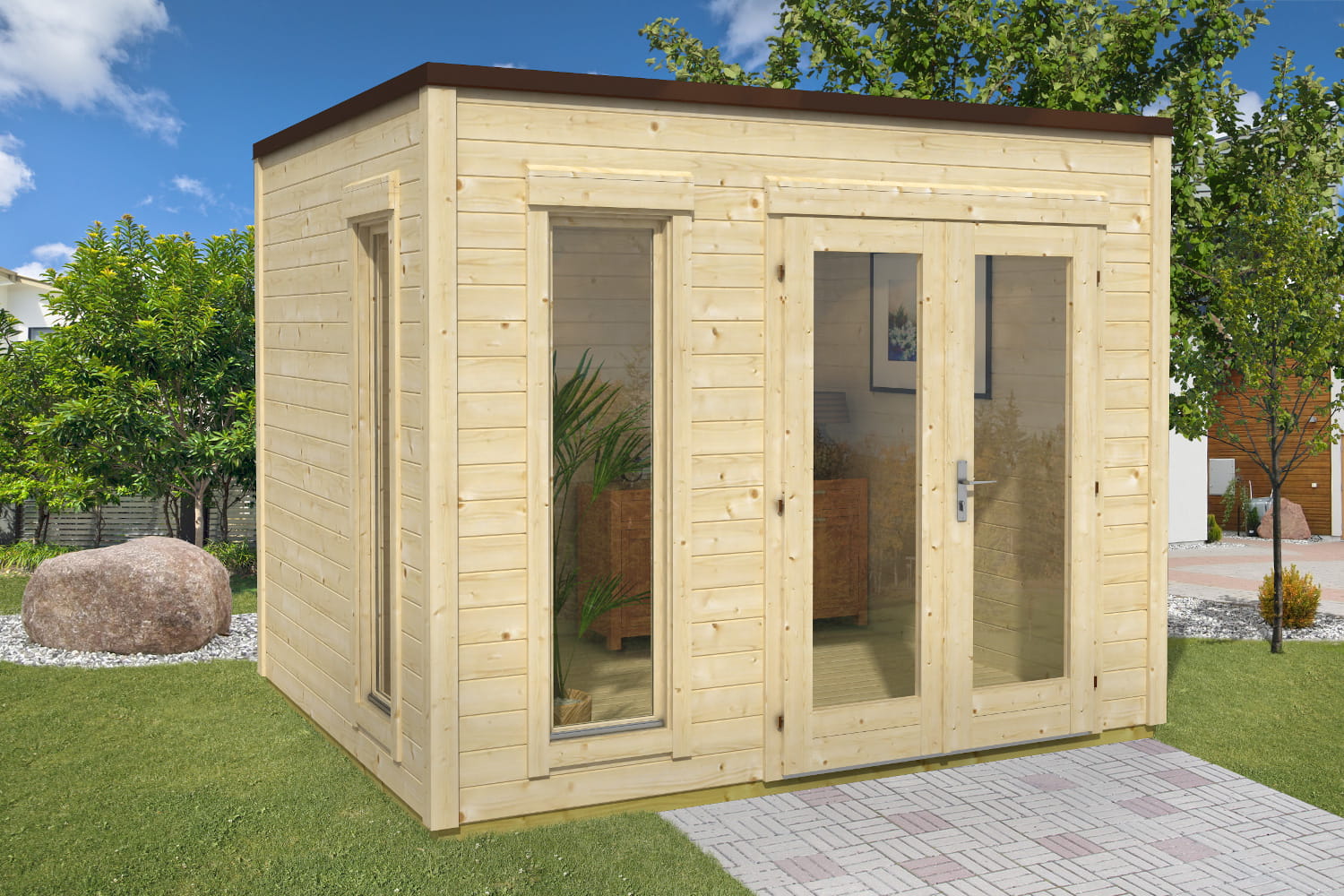 Gartenhaus Modell Cubus Atticus