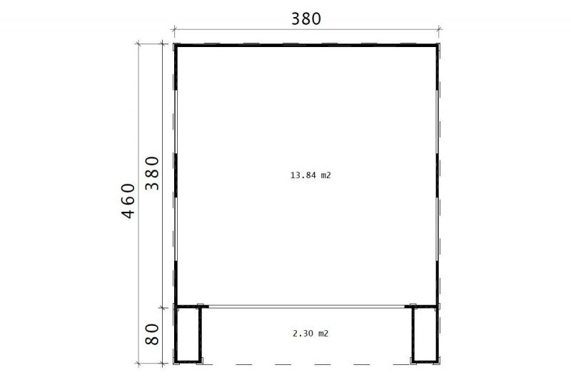 Gartenhaus Modell Cubus Solidus