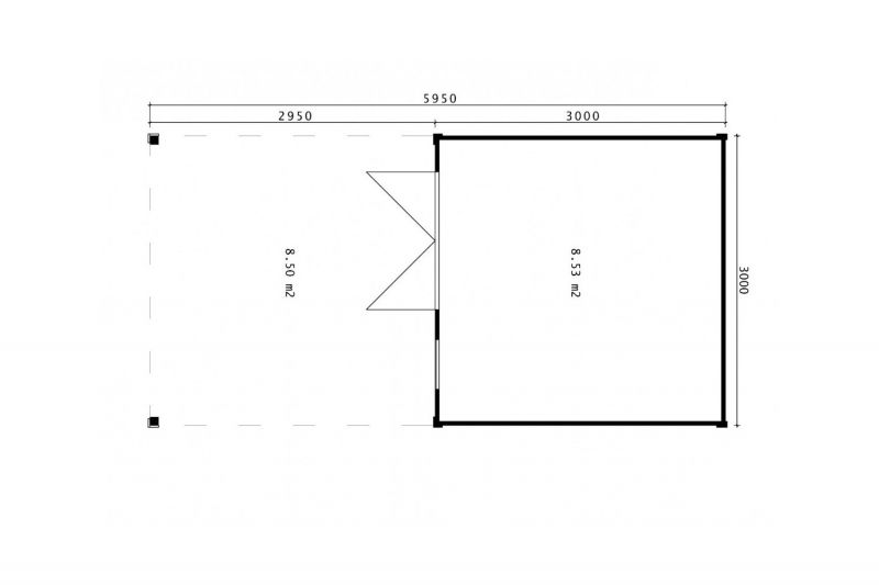 Gartenhaus Modell Cubus Doma
