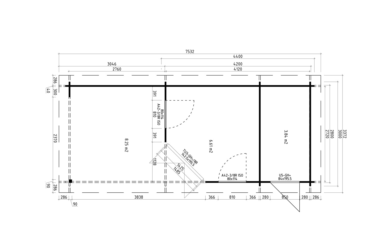 5-Eck Gartenhaus Modell Florenz Iso