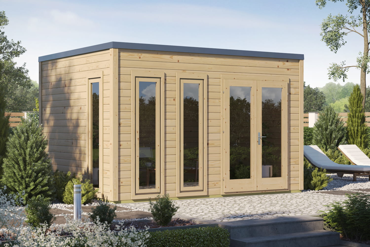 Gartenhaus Modell Cubus Largum