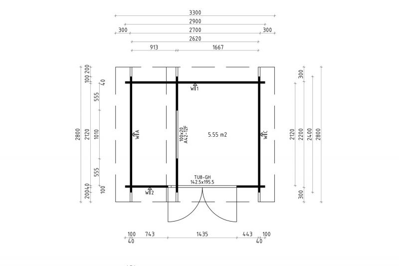 Gartenhaus Modell Nordic