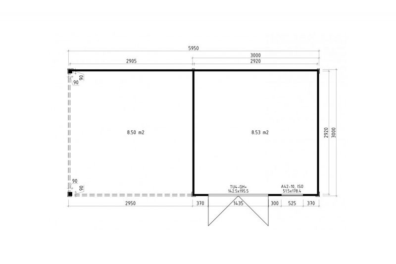 Gartenhaus Modell Cubus Concordis