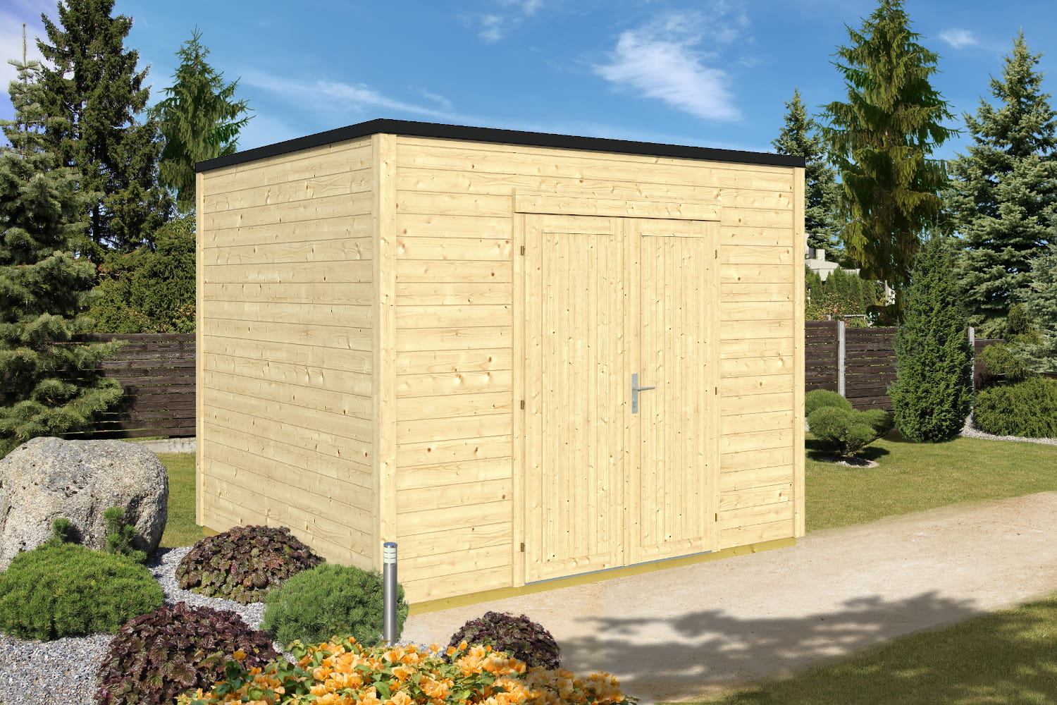 Gerätehaus Modell Cubus Repositio