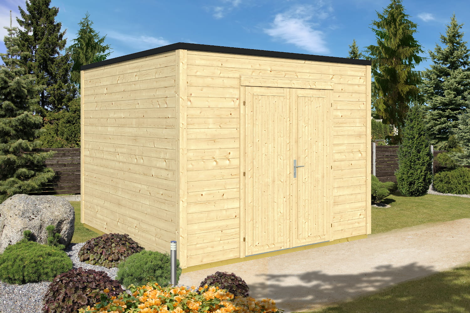 Gerätehaus Modell Cubus Repositio