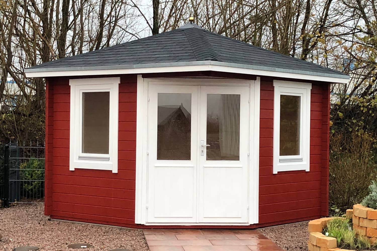 5-Eck Gartenhaus Modell Rom