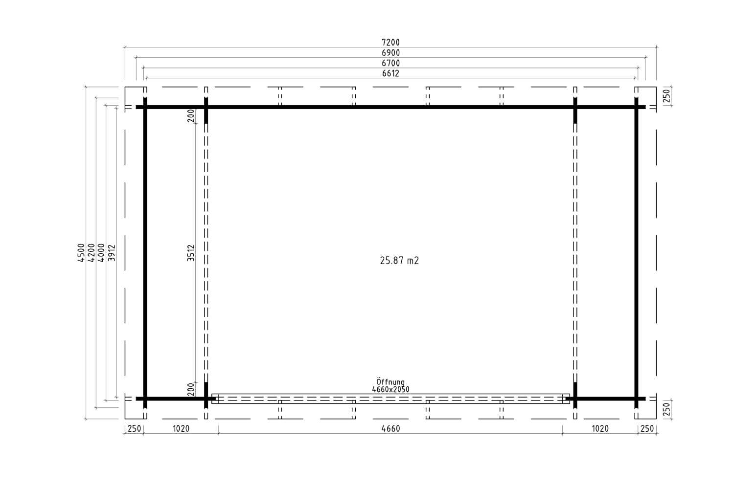 Gartenhaus Modell Designlounge 44 B