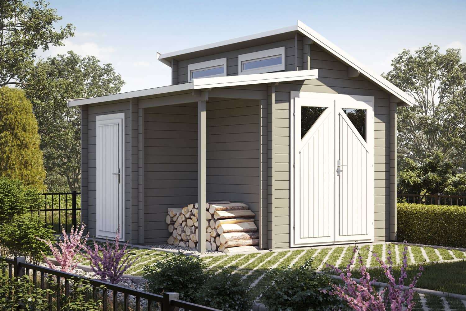 Gartenhaus Modell Nordic Combi
