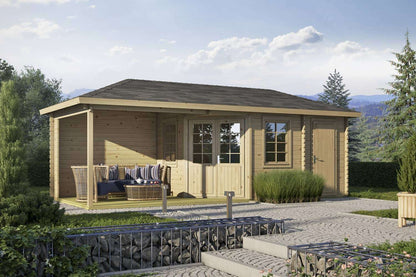 5-Eck Gartenhaus Modell Verona Iso