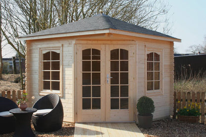 5-Eck Gartenhaus Modell Victoria Klassik
