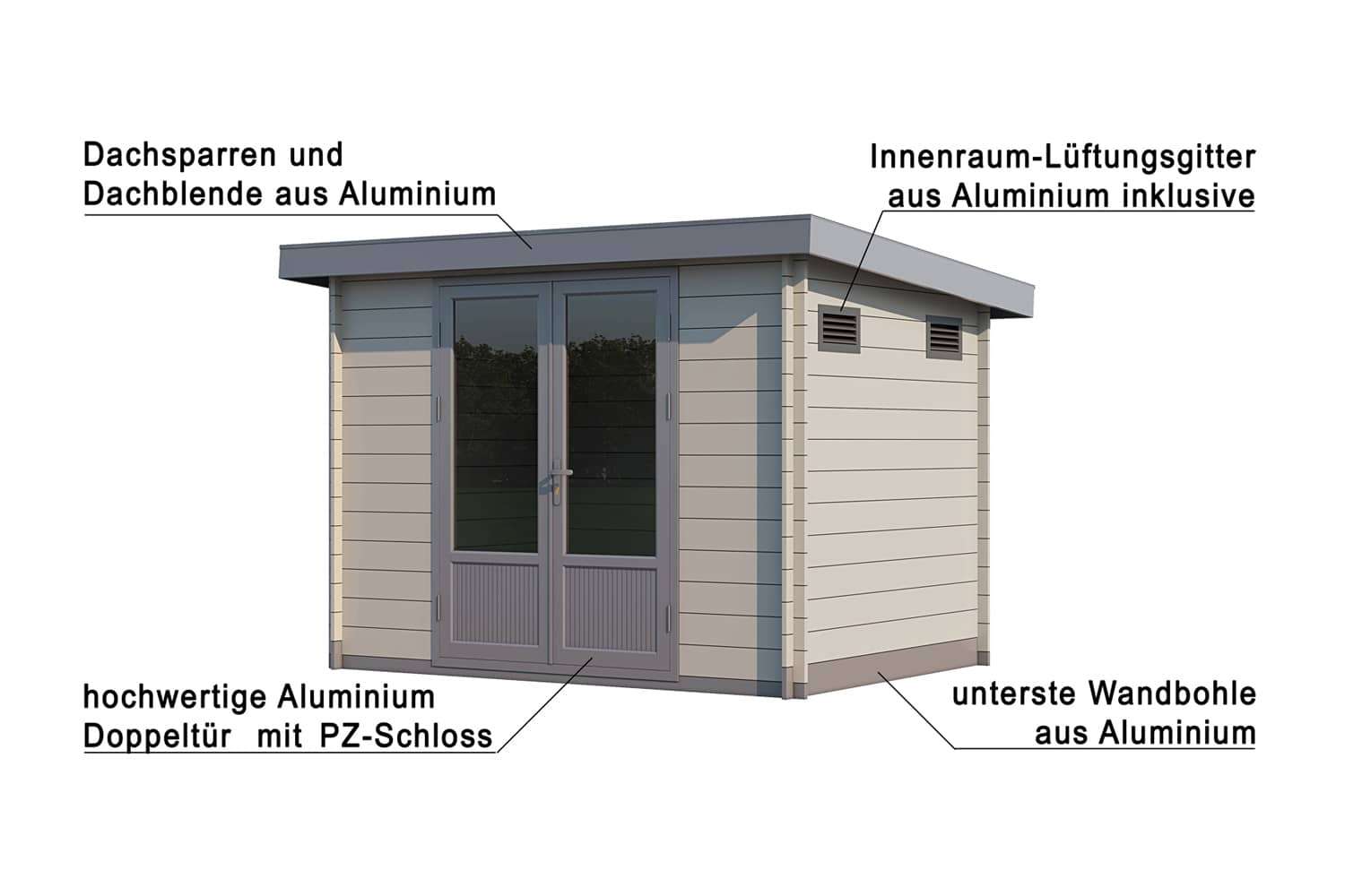 WPC Gerätehaus Modell Max