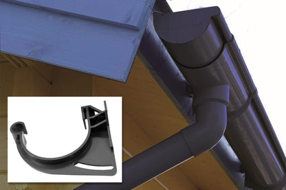 Kunststoff Dachrinnen-Set Nr. 421 - Rinnenhalter aus Kunststoff
